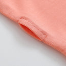 Joyful Coral Zippered Baby Romper
