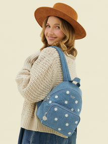 Everyday Mini Backpack - Denim & Daisies
