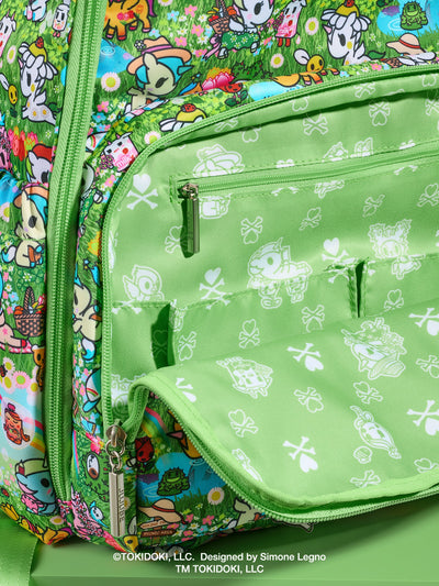 tokidoki Zealous Diaper Bag Backpack, Meadow Blooms Image 2