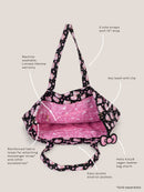 Hello Kitty® × JuJuBe Cherry Blossoms Super Be Large Diaper Bag Duffel — Black and Pink