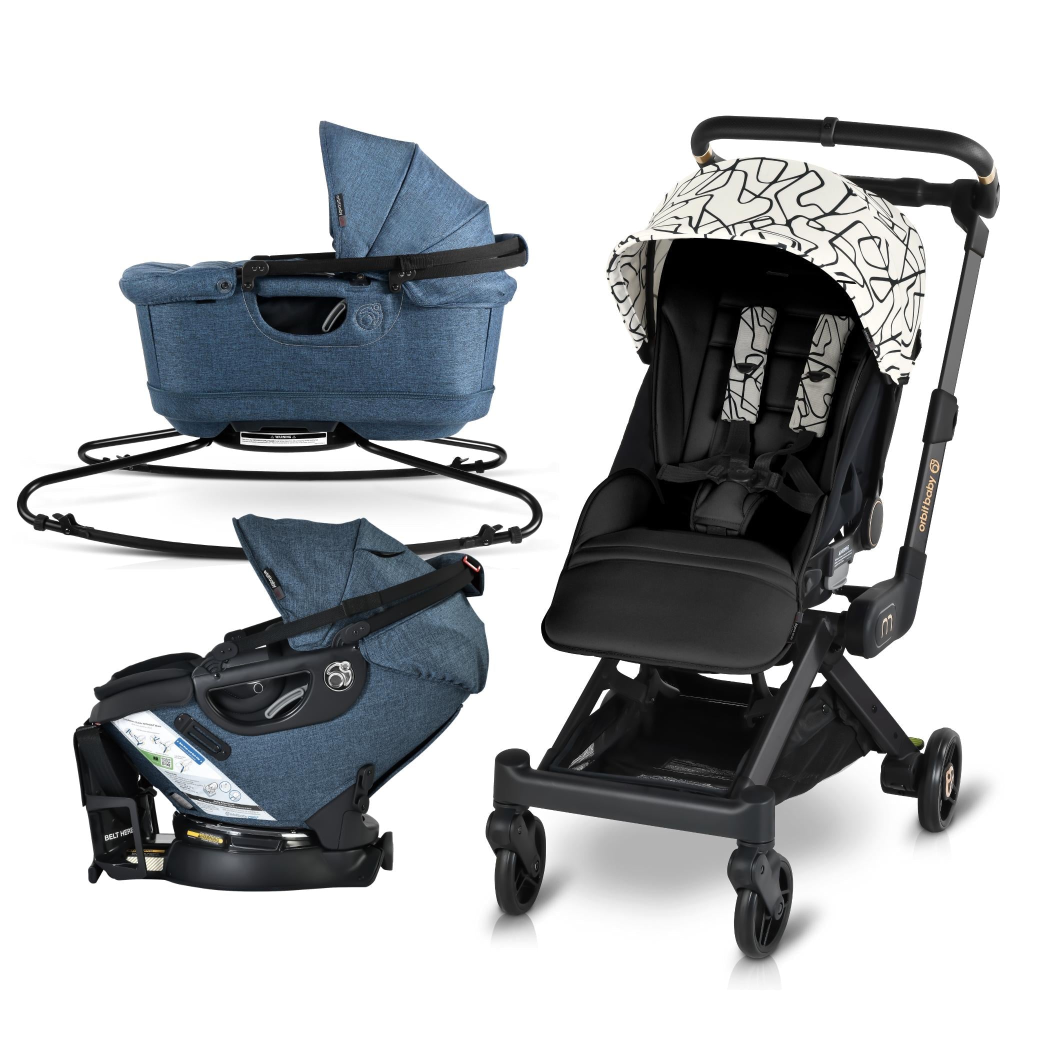 Orbit Baby M+ Stroll, Lounge, & Ride Travel System