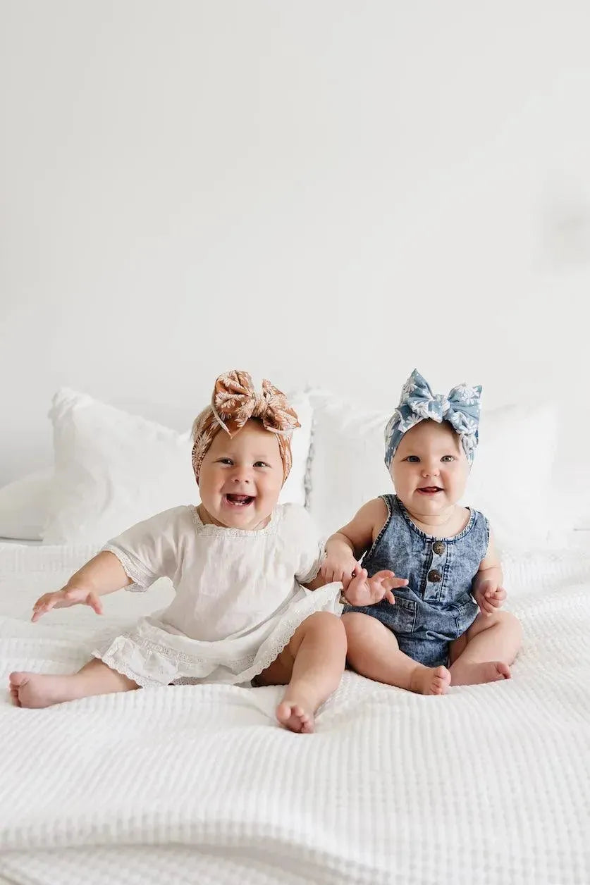 PRINTED FAB: denim daisy