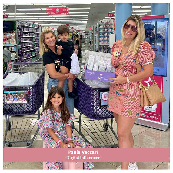Paula Vaccari and her Family Shopping Baby Jolie Baby Perfume at MacroBaby