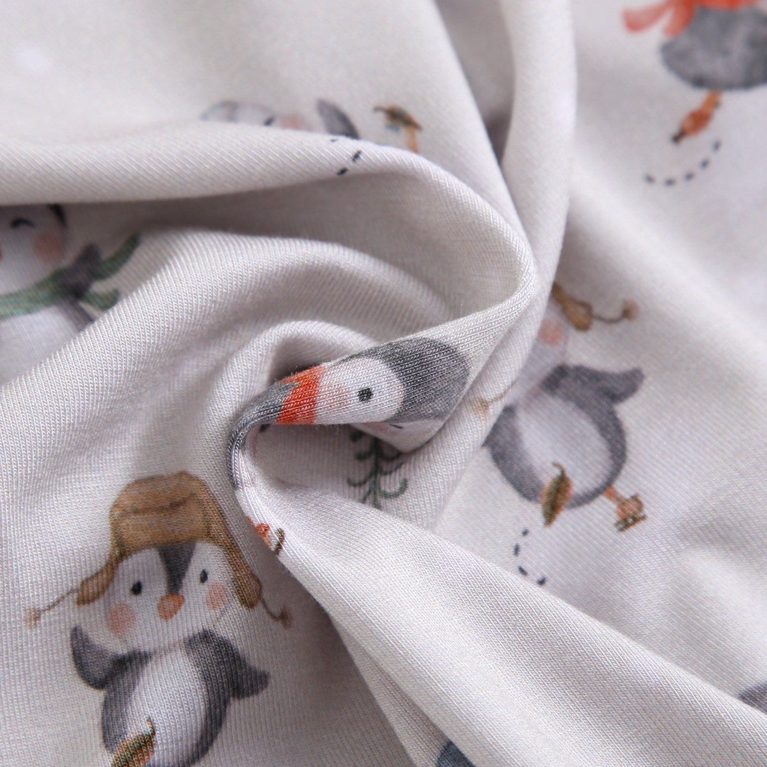 Penguins On Ice Zippered Baby Romper