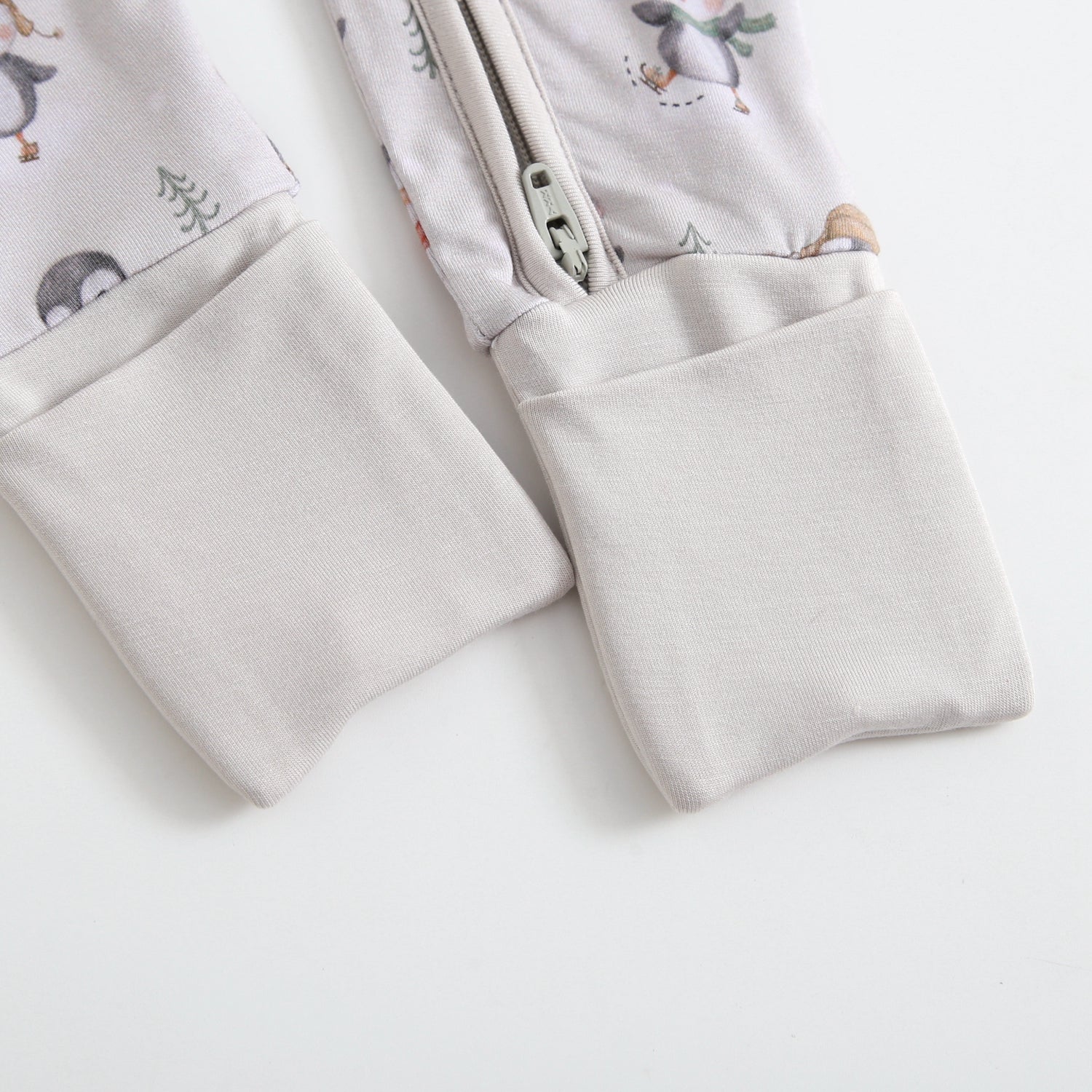 Penguins On Ice Zippered Baby Romper