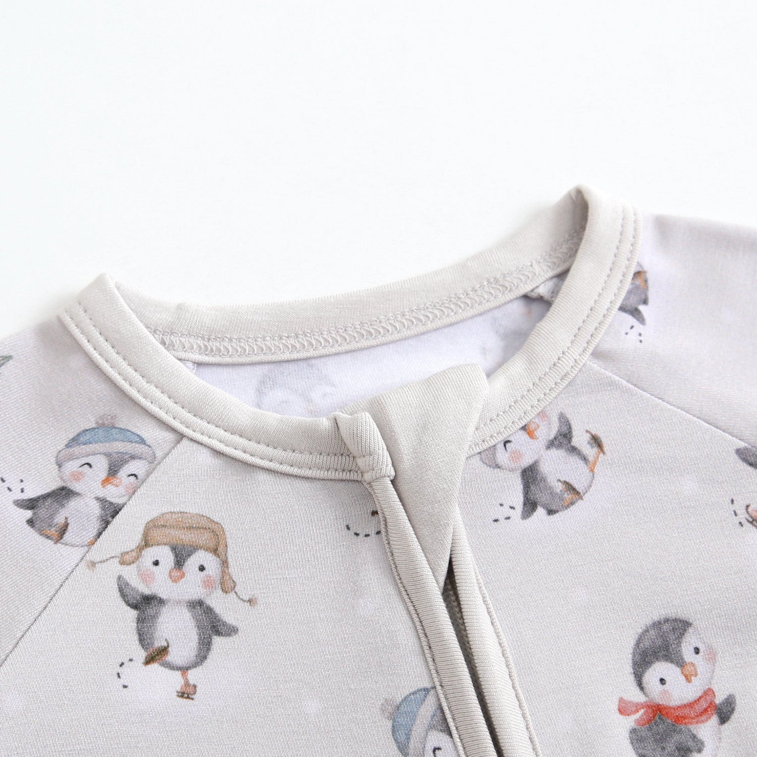 Penguins On Ice Zippered Baby Romper