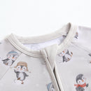 Penguins On Ice Zippered Baby Romper