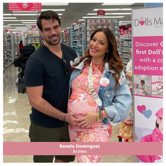 Renata Dominguez Pregnant with her Husband Shopping for Baby Gear in Florda at Macrobaby