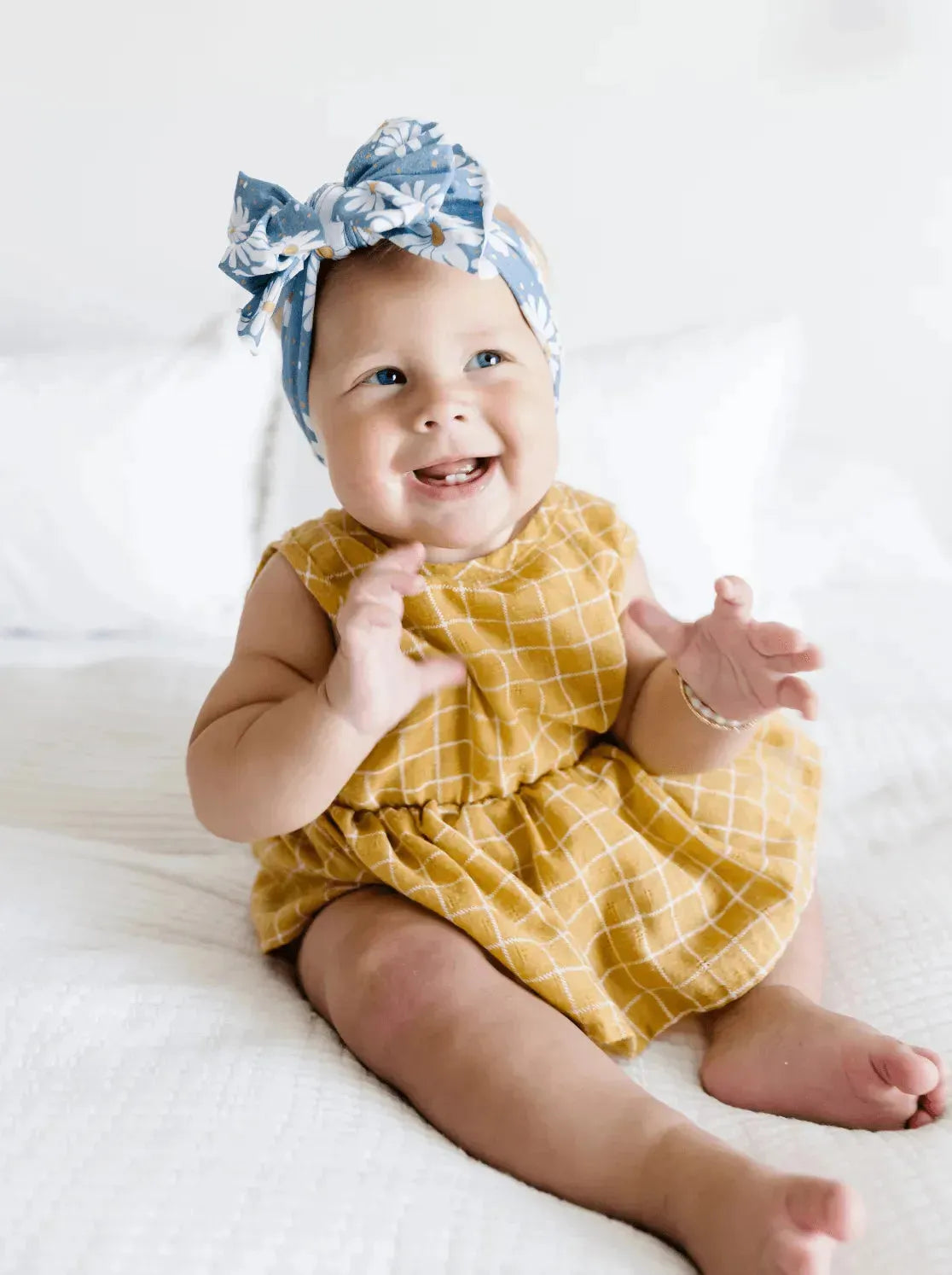 PRINTED FAB: denim daisy