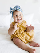 PRINTED FAB: denim daisy