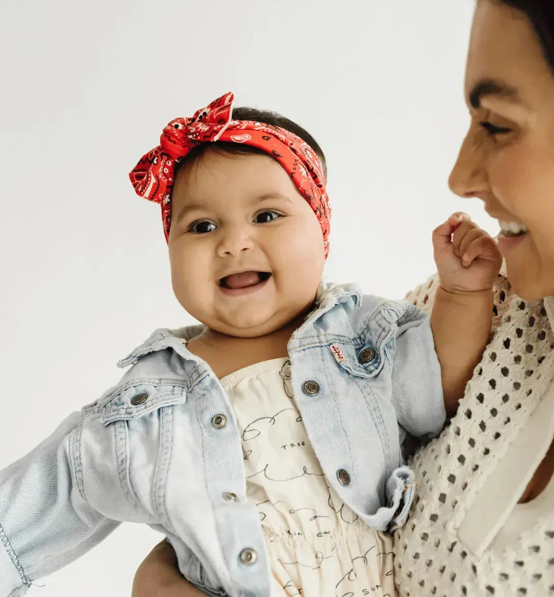 PRINTED KNOT: red bandana