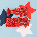 PRINTED KNOT: red bandana