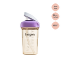 Hegen PPSU Straw Cup - 6 Months Plus - 240ml/8oz - Purple