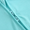 Tranquil Turquoise Zippered Baby Romper