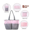 A.D. Sutton - 5Pk Baby Essentials Diaper Bag Set, Pink Image 2