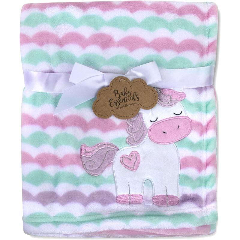 A.D. Sutton - Baby Essentials Plush Blanket, Unicorn Pink Image 1