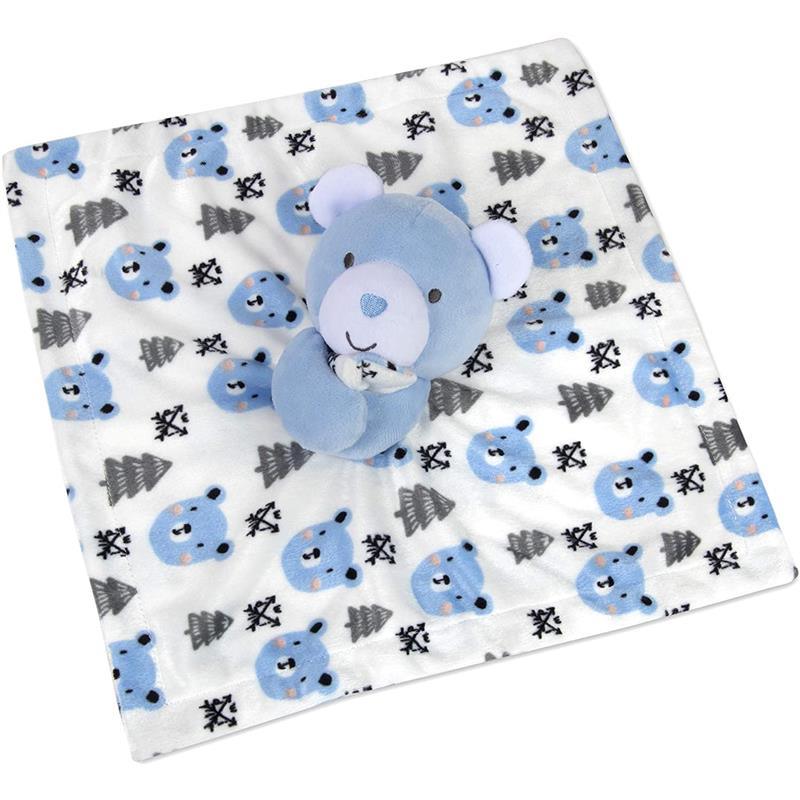 A.D. Sutton - Baby Essentials Security Blanket, Bear With Tree Blue Image 4