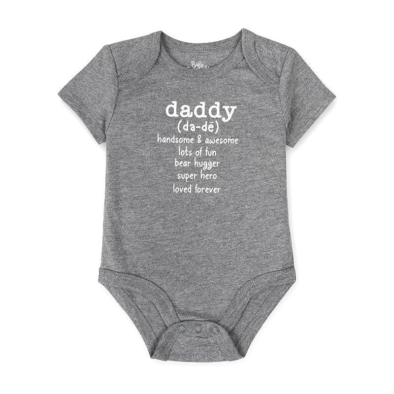 A.D. Sutton - Baby Romper Daddy, Grey Image 1