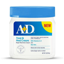 A+D - Treand & Heal Diaper Rash Cream Ointment 16Oz | Blue Image 1