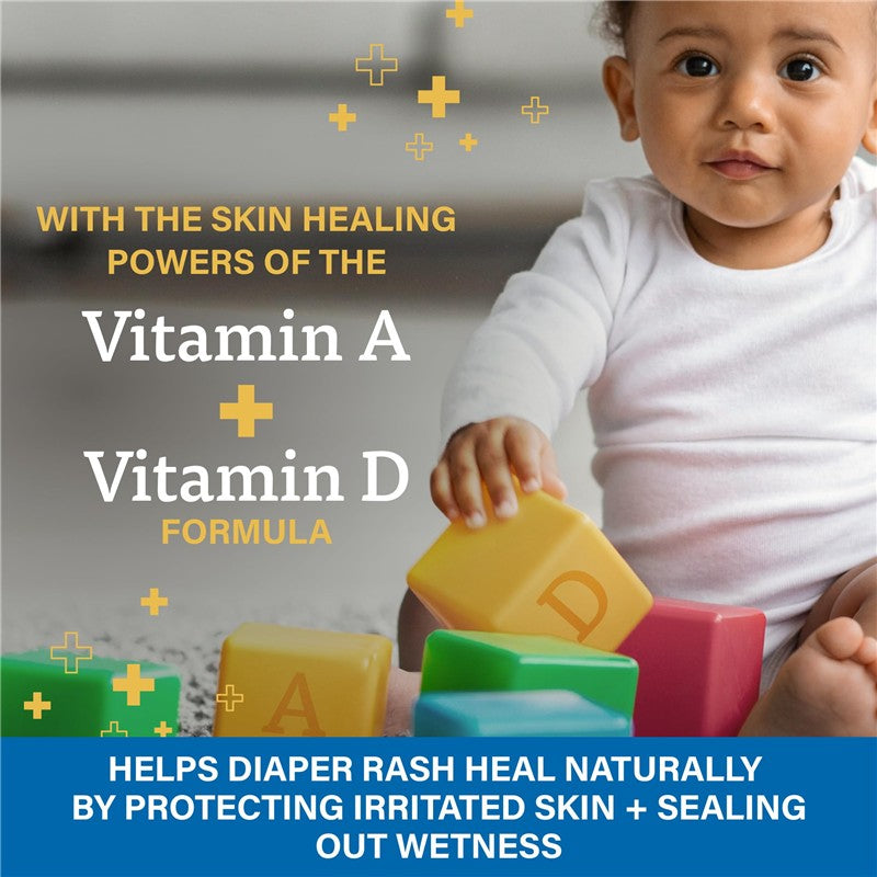 Baby Rash Ad A+D - Zinc Oxide Diaper Rash Treatment Cream, Easy Spreading Baby Skin