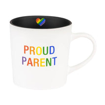 About Face Designs Proud Parent Mug, White Rainbow  Image 1