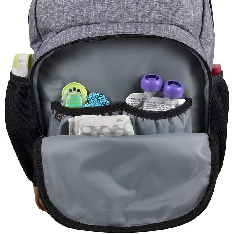 Ad Sutton - Grayson Backpack, Grey/Black Image 4