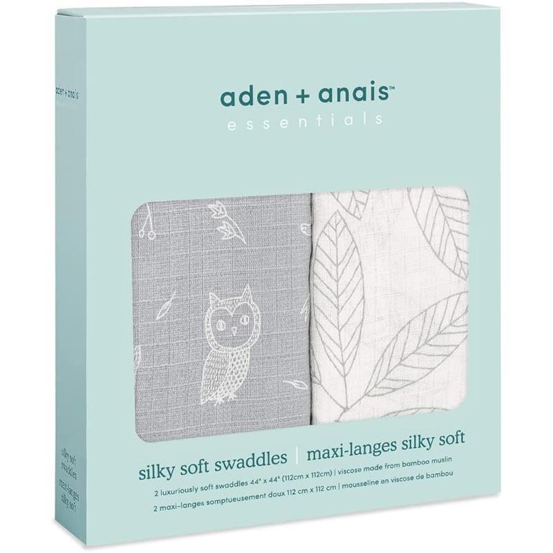 Aden + Anais - 2Pk Silky Soft Swaddles Woodsy Image 3