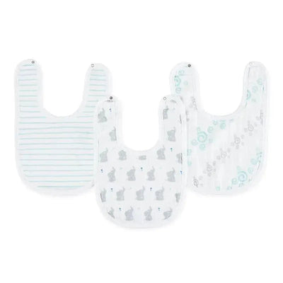 Aden + Anais - 3Pk Cotton Muslin Snap Bib, Baby Star Image 1
