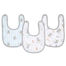 Aden + Anais - 3Pk Cotton Muslin Snap Bib, Dumbo Image 1
