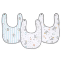 Aden + Anais - 3Pk Cotton Muslin Snap Bib, Dumbo Image 1