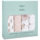 Aden + Anais 4-pack Dahlia Muslin Swaddle Blankets Image 3