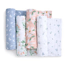 Aden + Anais - 4Pk Essentials Cotton Muslin Swaddle, Butterfly Garden Image 3