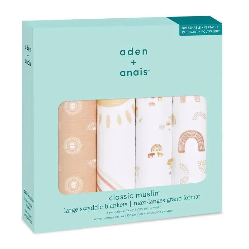 Aden + Anais - 4Pk Keep Rising Swaddles Image 3