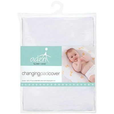 Aden + Anais Changing Pad Cover, White Image 1