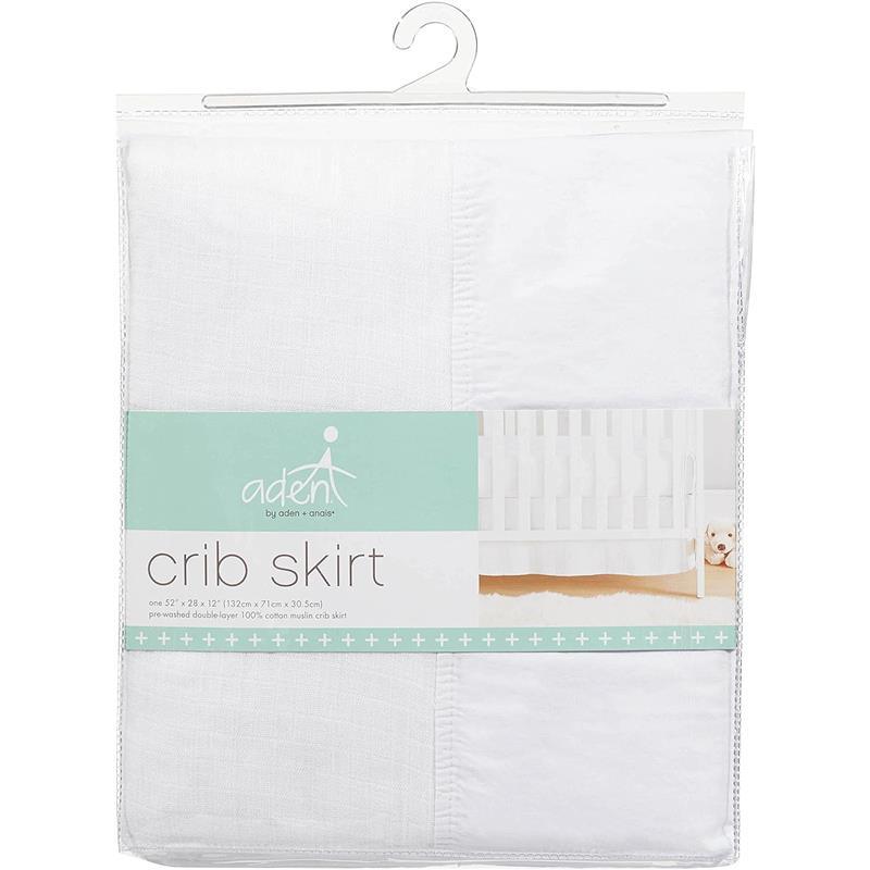 Aden + Anais - Crib Skirt White Image 1