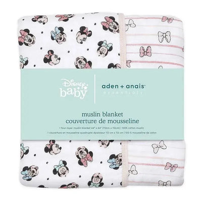Aden and Anais Essentials Muslin Blanket Minnie Rainbows