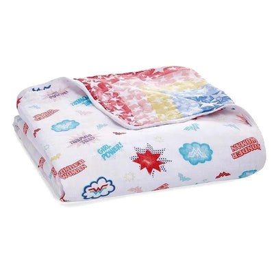 Aden + Anais Essentials Muslin Blanket Wonder Woman- Power Pop Image 1