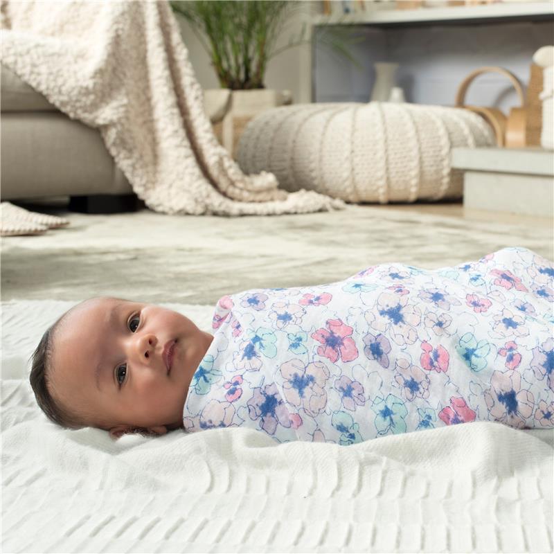Aden + Anais Trail Blooms 47 Classic Swaddle Set, 4-Pack Image 5