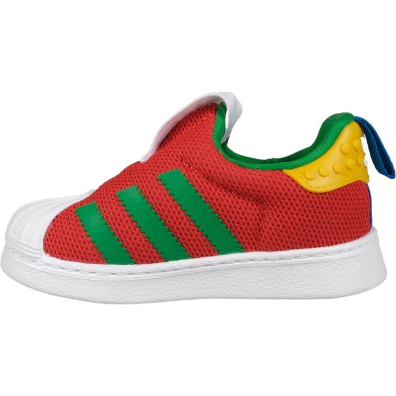 Adidas - Toddler Superstar 360 X Lego® Shoes, Red Image 5