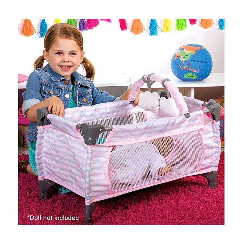 Adora Crib Pink Deluxe Pack N Play (7 Piece set) Image 7