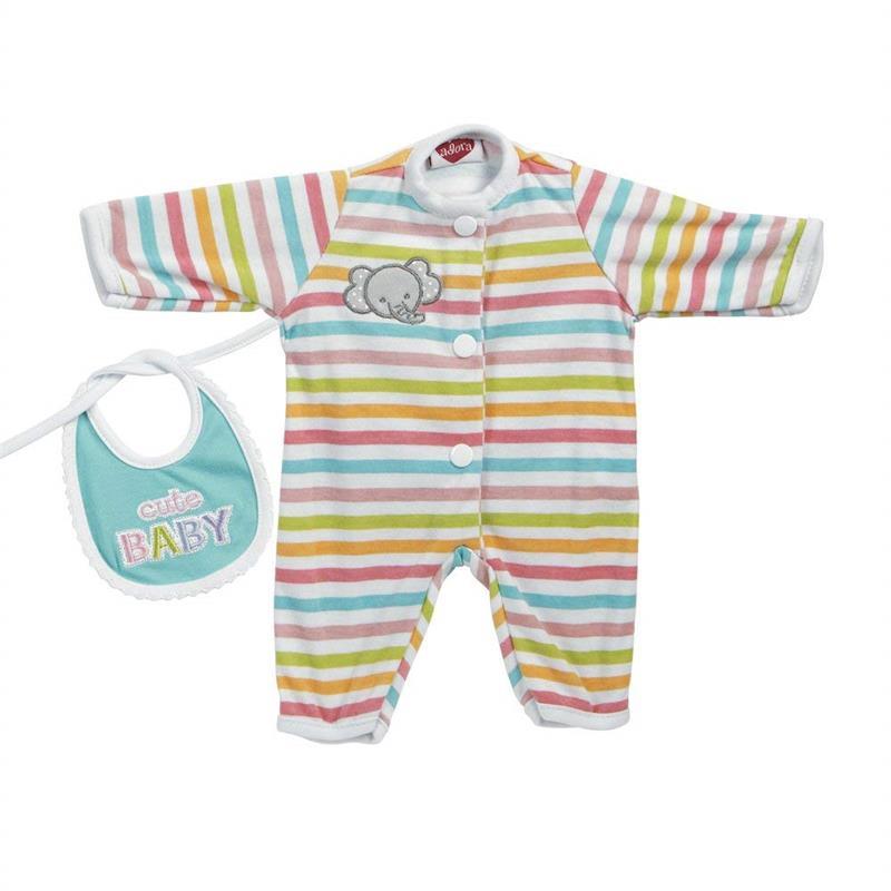 Adora Giggle Time Baby Doll Stripe Elephant Outfit Image 1