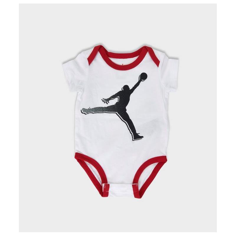 Air Jordan Baby Boys 3Pk Bodysuits Jumpmen, Red, Black and White Image 5