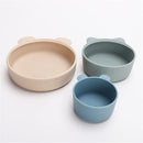 Ali + Oli - 3Pk Stackable Snack Bowl Set, Blue Horizon Image 3