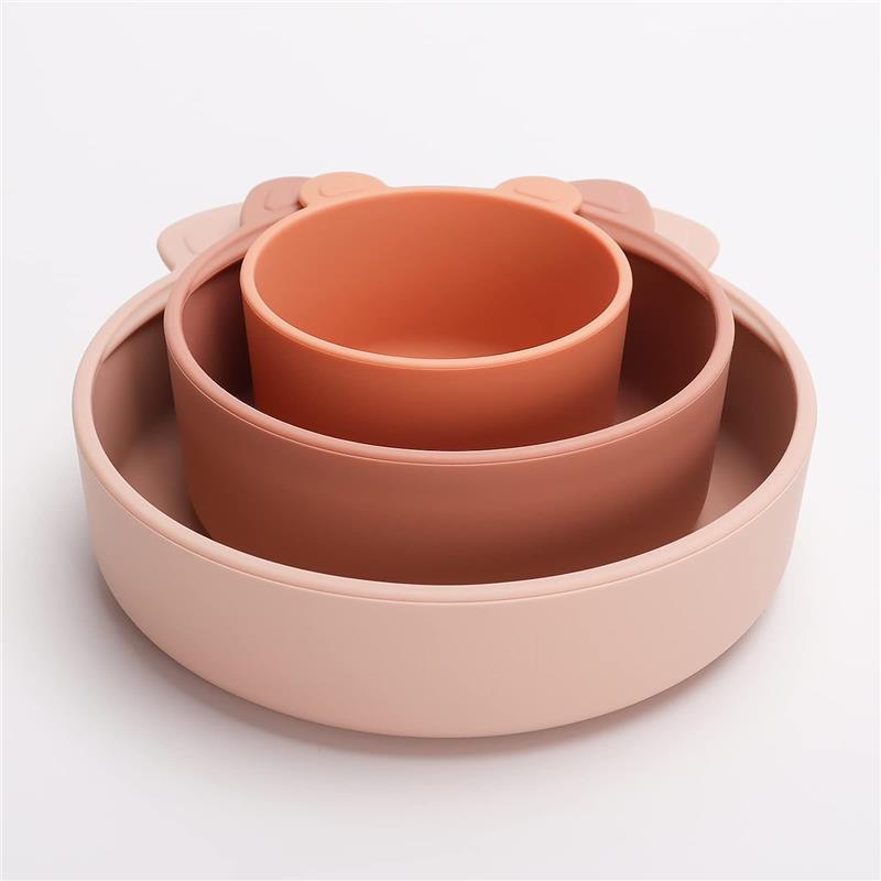 Ali + Oli - 3Pk Stackable Snack Bowl Set, Terracotta Blush Image 2