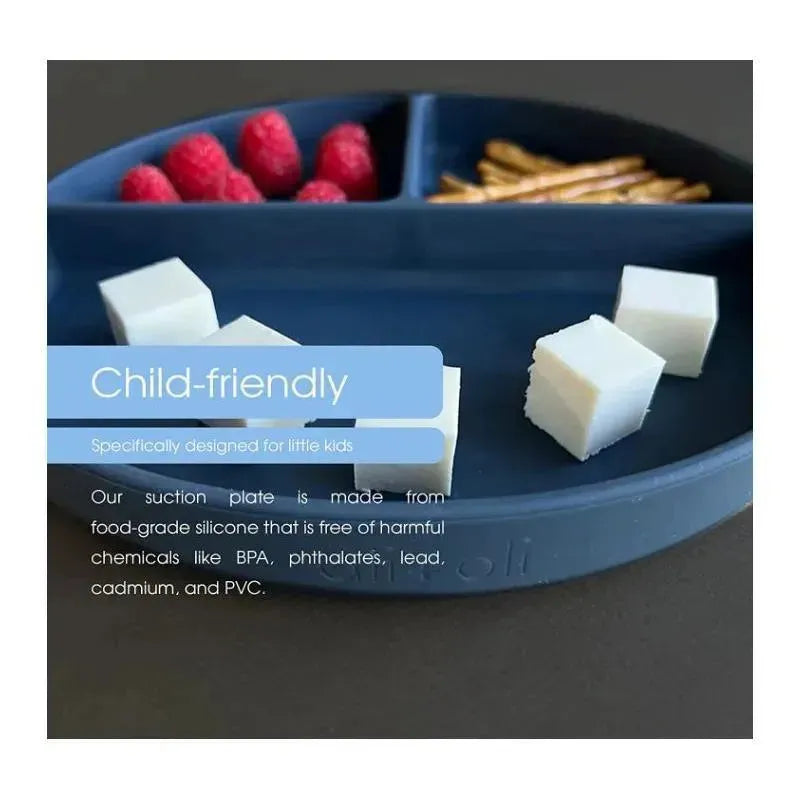 Ali + Oli - Baby Plate With Suction And Divided Portions, Oatmeal Image 2