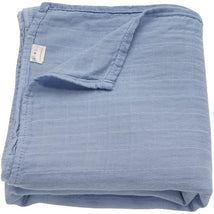 Ali + Oli Muslin Swaddle Blanket (Dream Blue) Image 1