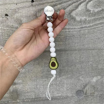 Ali + Oli Pacifier Clip (Avocado) Image 2
