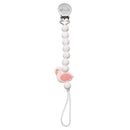 Ali + Oli Pacifier Clip (Flamingo) Image 1