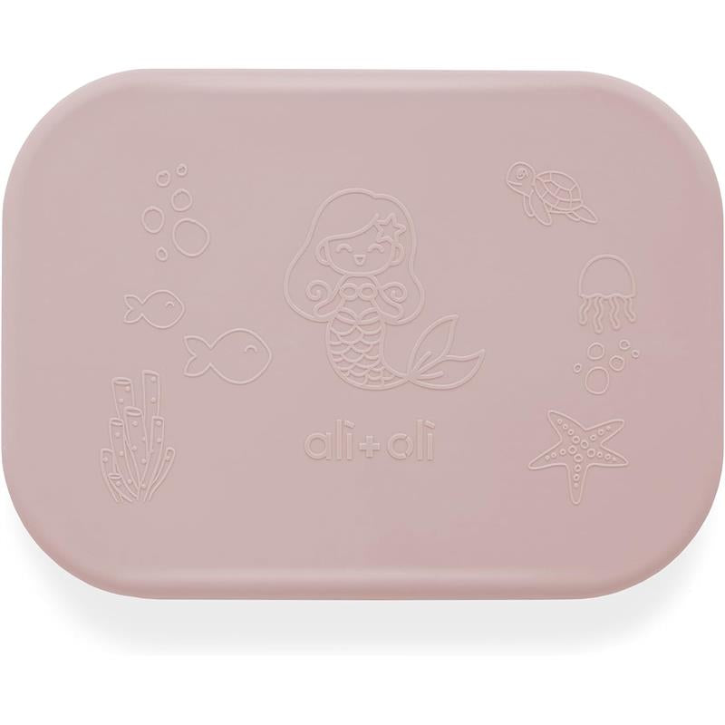 Ali + Oli - Reusable Silicone Bento Box - 3 Compartments - Spill-Proof (Mermaid) Image 3