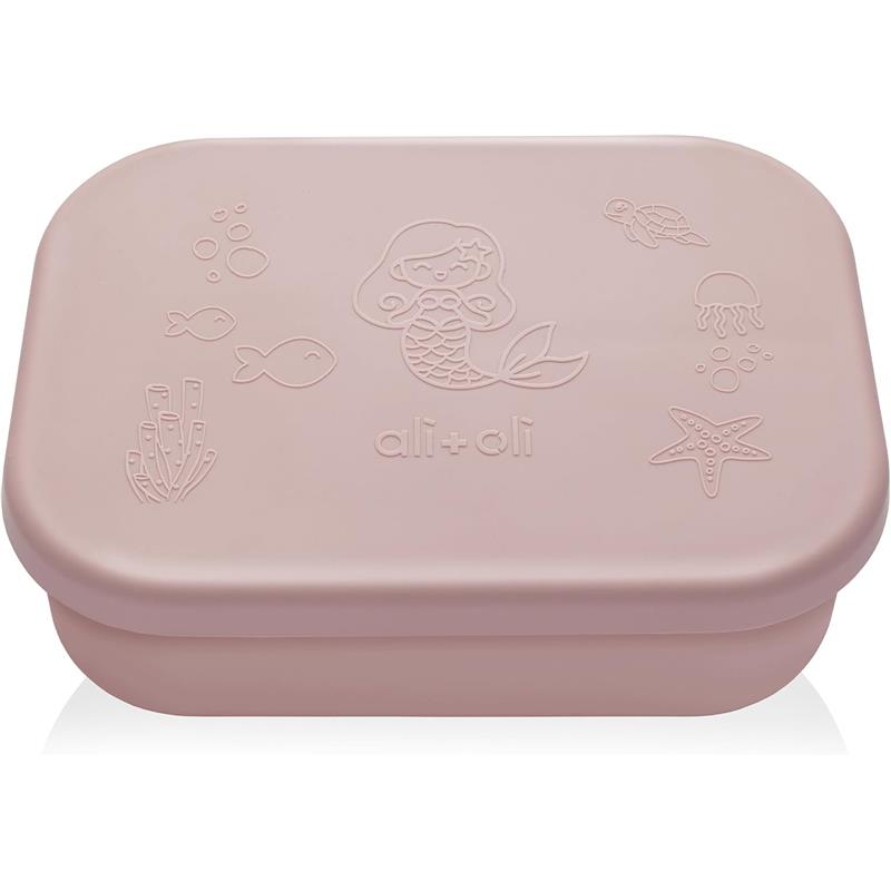 Ali + Oli - Reusable Silicone Bento Box - 3 Compartments - Spill-Proof (Mermaid) Image 4